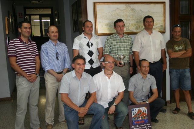 Recepción al equipo de veteranos del Centro Atlético Monzón que quedó tercero en el Campeonato de España Centro Atlético Monzón