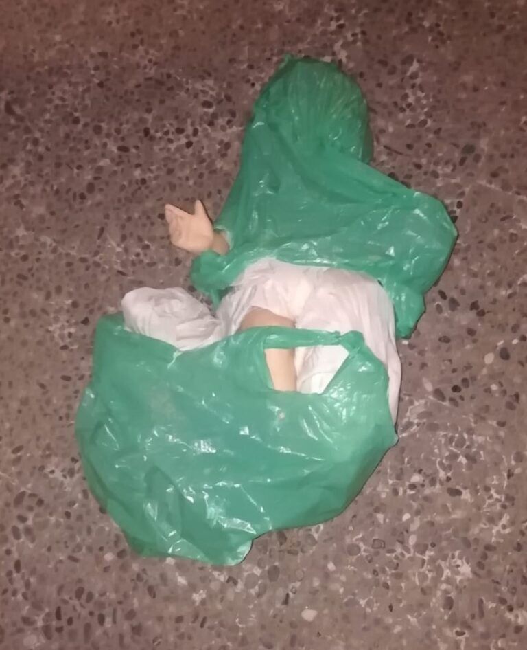 Recuperado la figura del niño Jesús del Belén municipal de Barbastro