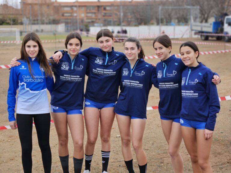 Club Atletismo Barbastro sub 16 femenino, bronce en el Regional de campo a través Club Atletismo Barbastro sub 16 femenino_Rondasomontano.
