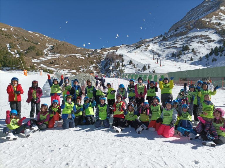 Escolares del Somontano en Cerler.