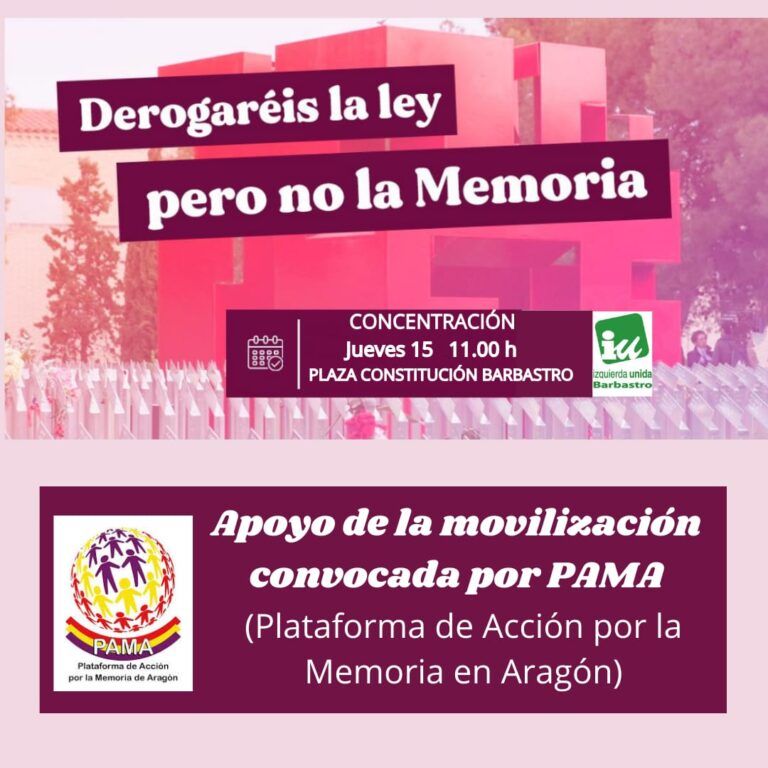 Manifiesto por la Ley de la Memoria Democrática de Aragón Memoria Democrática