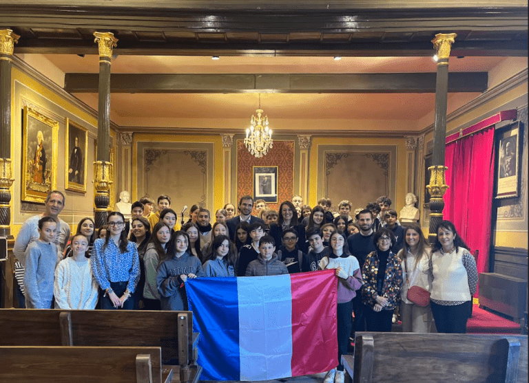 El colegio San Vicente de Paúl de Barbastro acoge a los alumnos de intercambio franceses San Vicente de Paúl