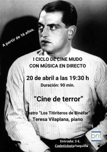 programación cultural abril Binéfar