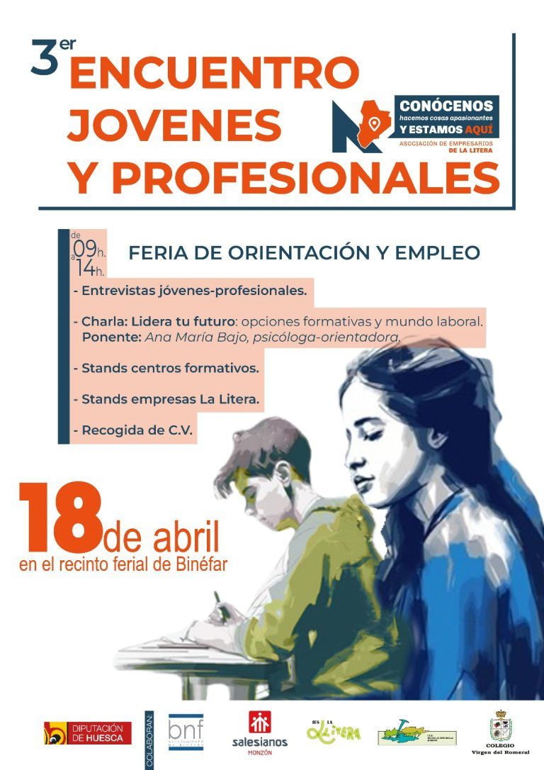 Binéfar reúne a estudiantes, docentes y empresarios en la III Feria de Orientación y Empleo Feria de Orientación y Empleo Binéfar