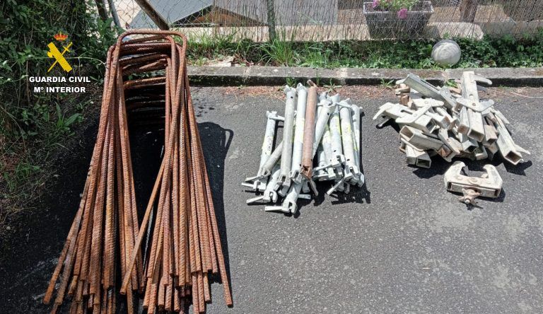 Un detenido en Campo por robar material de construcción de las obras de la N-260 y conducir sin carnet detenido en Campo