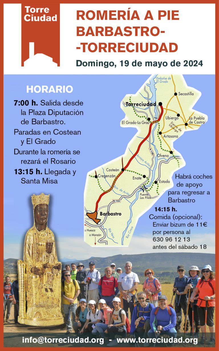 Romeria a pie Barbastro Torreciudad