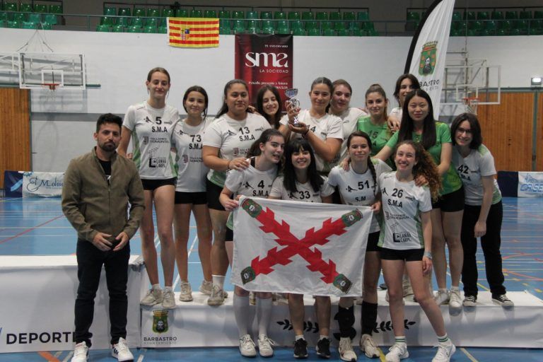 La SMA, tercera en la final de voleibol de Segunda división juvenil SMA Barbastro voleibol.