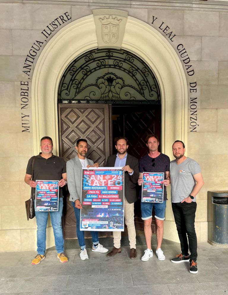 Bustamante, Bombai y La Fuga encabezan el cartel de las Fiestas de San Mateo de Monzón San Mateo Monzón