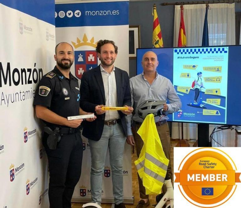 La campaña #MuéveteSeguro Monzón, candidata a los Premios a la Excelencia en Seguridad Vial de Europa Muévete Seguro Monzón