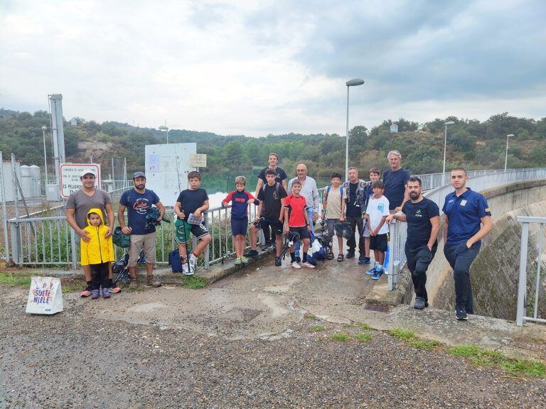 Los niños protagonistas del Torneo Fiestas de Barbastro de pesca pesca barbastro