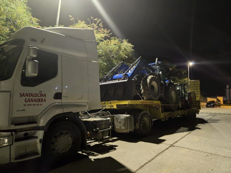 Un convoy de la plataforma AEGA ha salido desde Binefár a Valencia