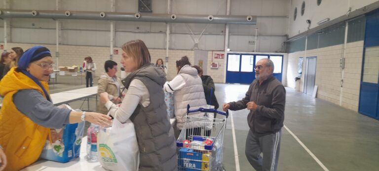 Barbastro activa un punto de recepción de alimentos, material de limpieza y productos de higiene con destino Valencia recepción alimentos Barbastro Valencia