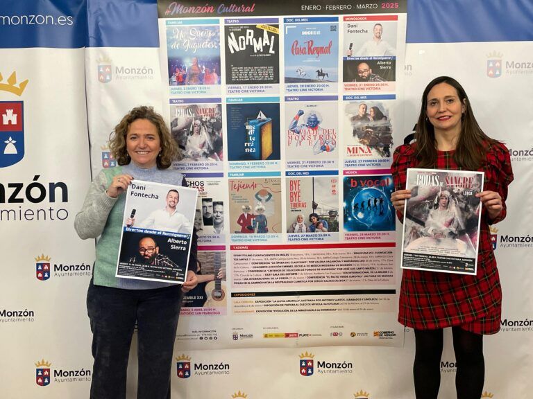 El teatro, protagonista de la programación cultural de Monzón para el primer trimestre del año Programación cultural Monzón 2025