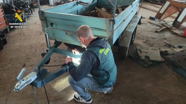 La Guardia Civil localiza un taller mecánico ilegal en el Somontano taller mecánico ilegal somontano