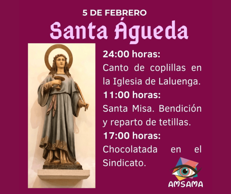 Laluenga celebra Santa Águeda con tradición, fe y convivencia