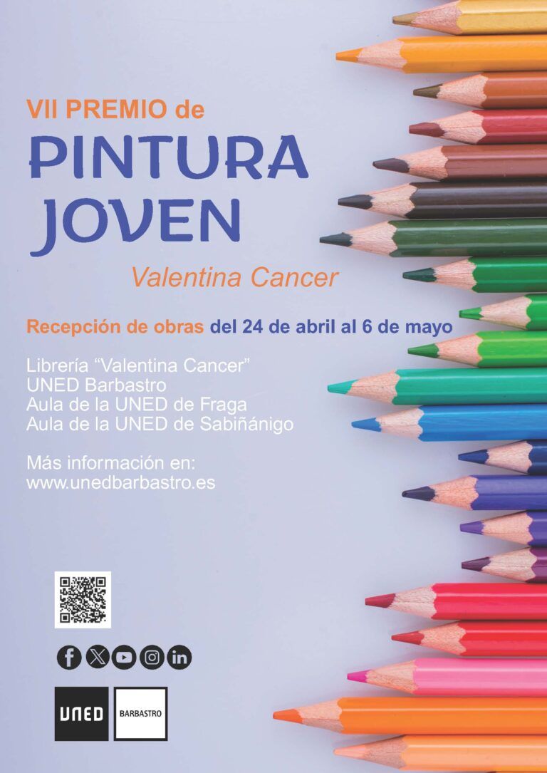 La UNED Barbastro convoca el VII Premio de Pintura Joven Valentina Cancer UNED Barbastro Pintura joven