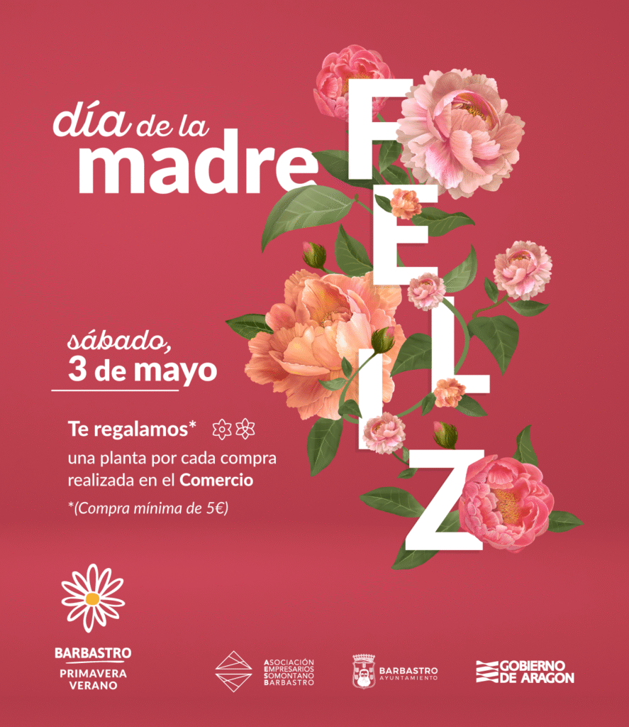 El comercio de Barbastro regalará flores este sábado a sus clientes por el Día de la Madre comercio Barbastro Día Madre