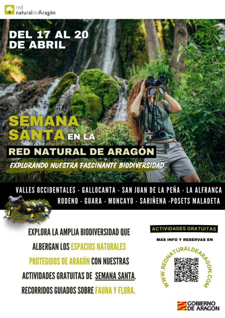 La Red Natural de Aragón invita a explorar esta Semana Santa la biodiversidad de nuestra comunidad Natural Aragón Semana Santa