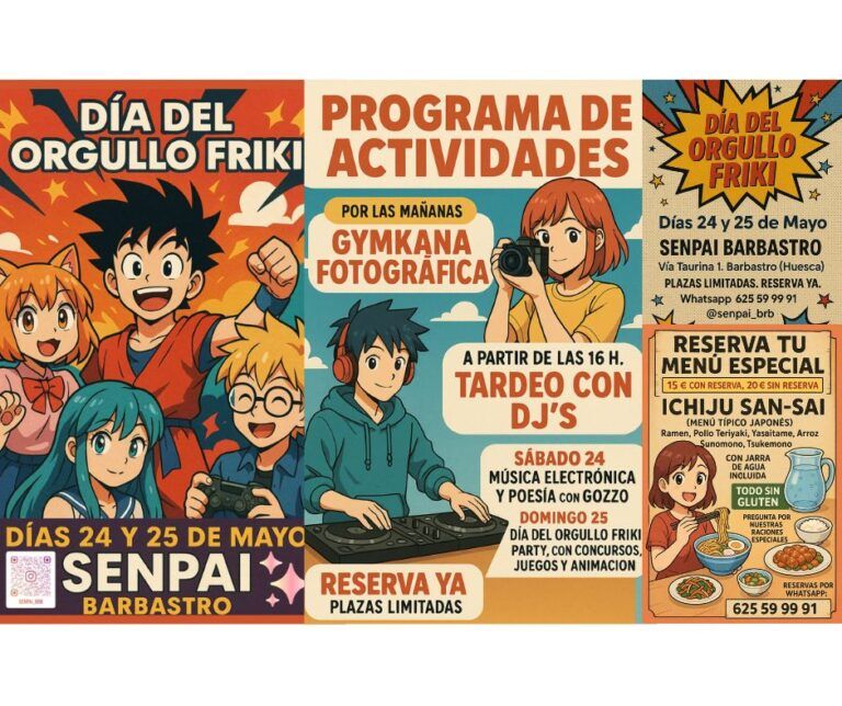 El Bar Senpai de Barbastro celebra el Orgullo Friki