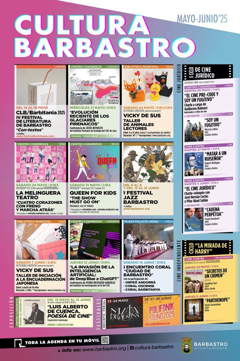 Jazz, indie pop, canto coral, cine y conferencias en Barbastro