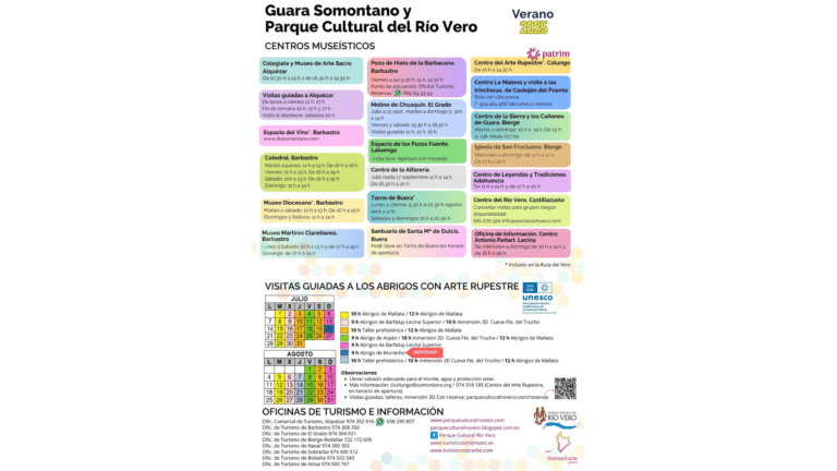 Verano parque cultural río vero