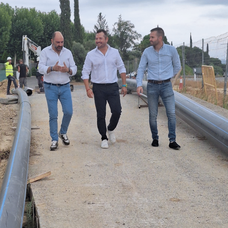 En marcha las obras del Anillo Perimetral del Agua de Barbastro Anillo Perimetral del Agua