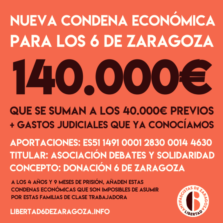 condena económica 6 de Zaragoza