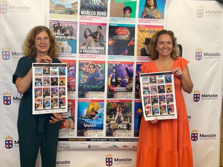 Monzón llena sus calles de música, cine y espectáculos en verano Verano cultural Monzón