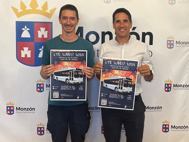 El Bus del Verano conecta Monzón con las fiestas de tres pueblos Bus del Verano