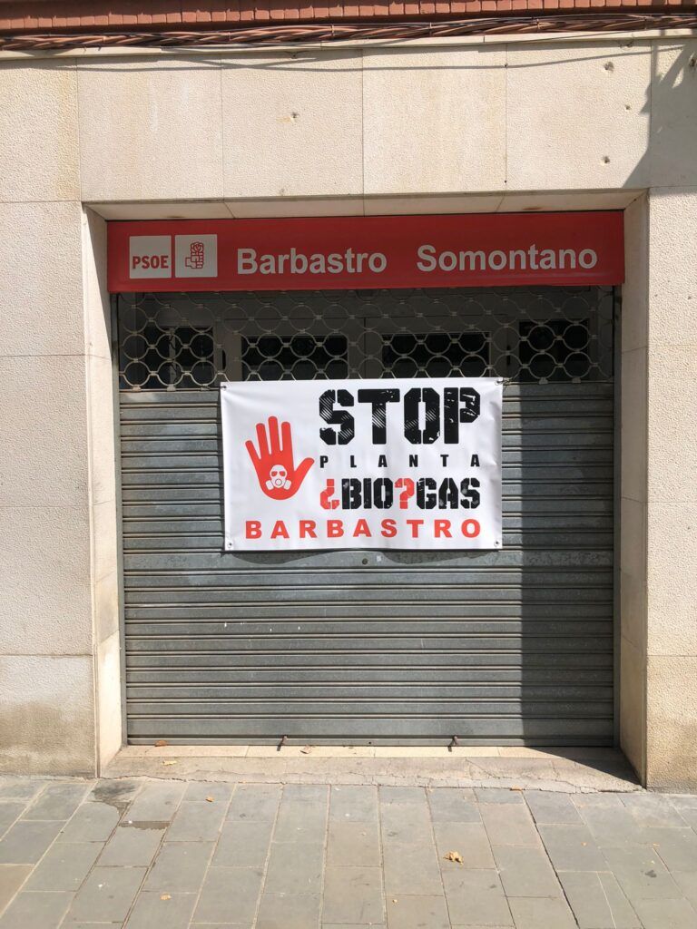 Comunicado del PSOE Barbastro: El PSOE Barbastro propone una moratoria en el PGOU para impedir nuevas plantas de biogás en el término municipal. moratoria plantas de biogás
