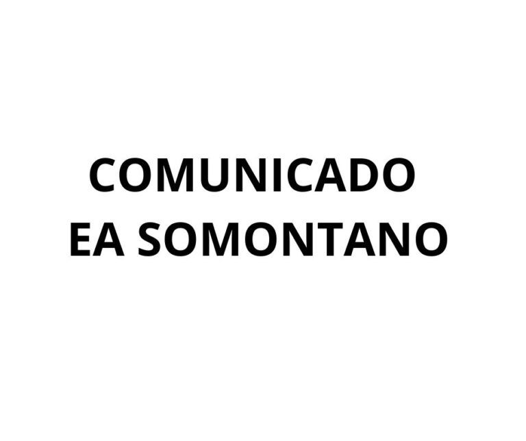 Comunicado EA Somontano ante la intoxicación alimentaria en Barbastro