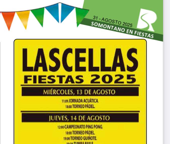Lascellas – Fiestas 2025 fiestas lascellas 2025