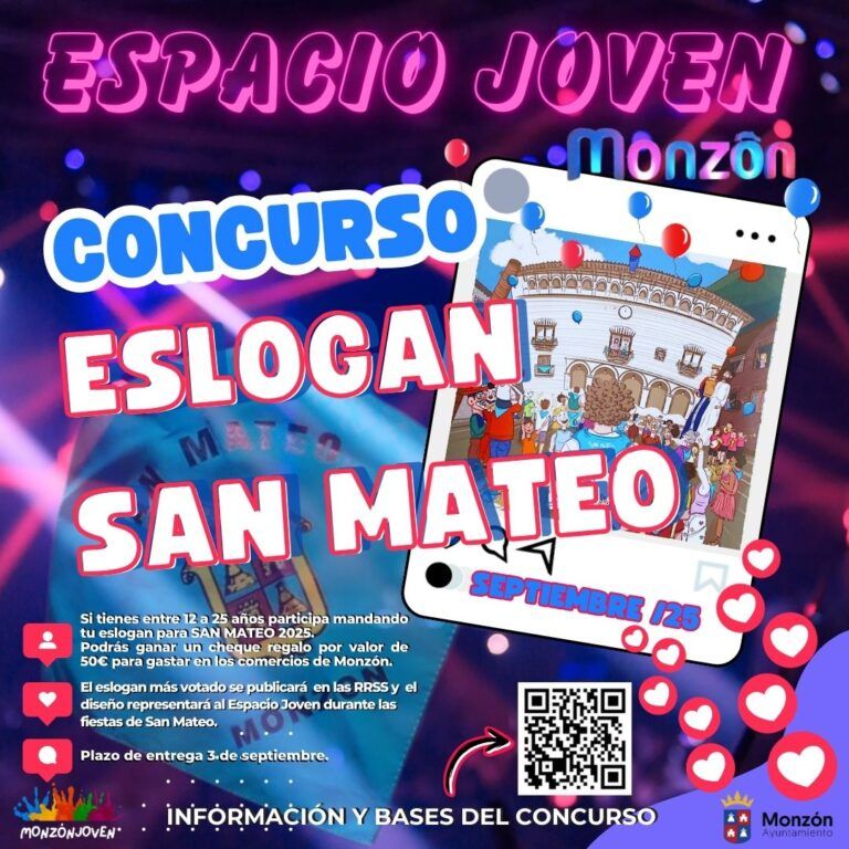 Concurso del Espacio Joven para elegir un eslogan para las fiestas de San Mateo concurso eslogan san mateo monzón