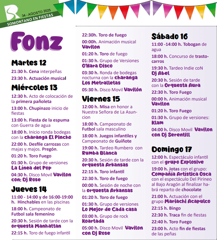 fiestas agosto
