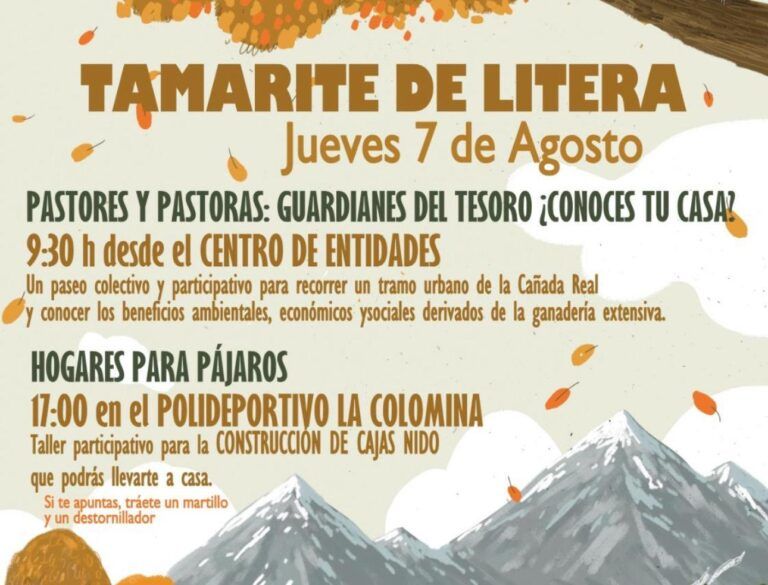 Tamarite de Litera acoge una jornada de sensibilización ambiental el 7 de agosto jornada sensibilización ambiental