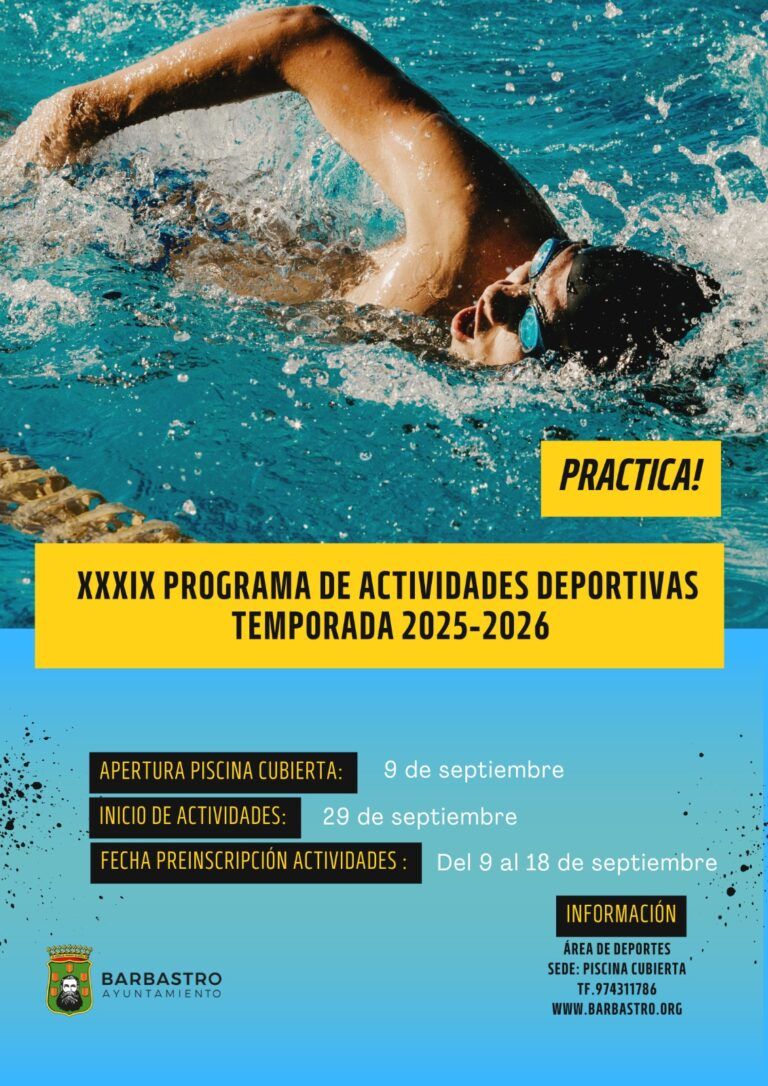 Abierto el plazo de inscripciones para las actividades deportivas en Barbastro actividades deportivas barbastro