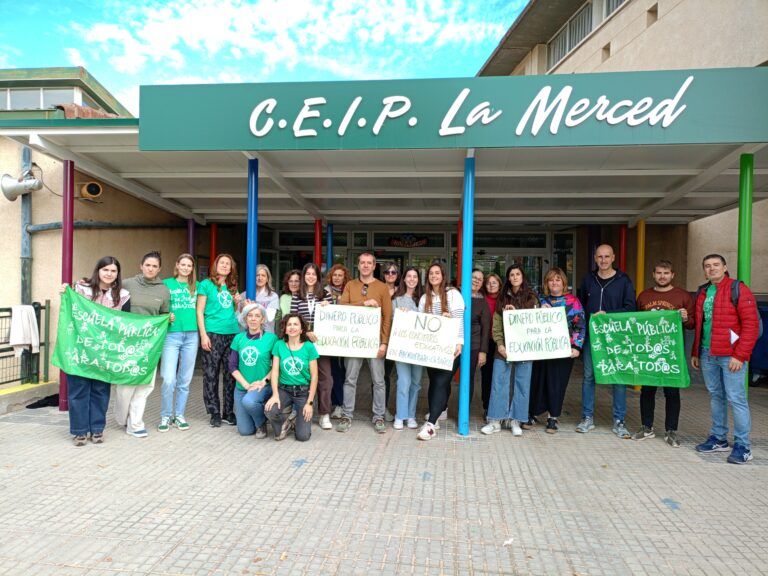 Profesorado de Aragón se moviliza contra los conciertos en Bachillerato, aulas de 0-3 años y FP movilización profesorado conciertos Aragón