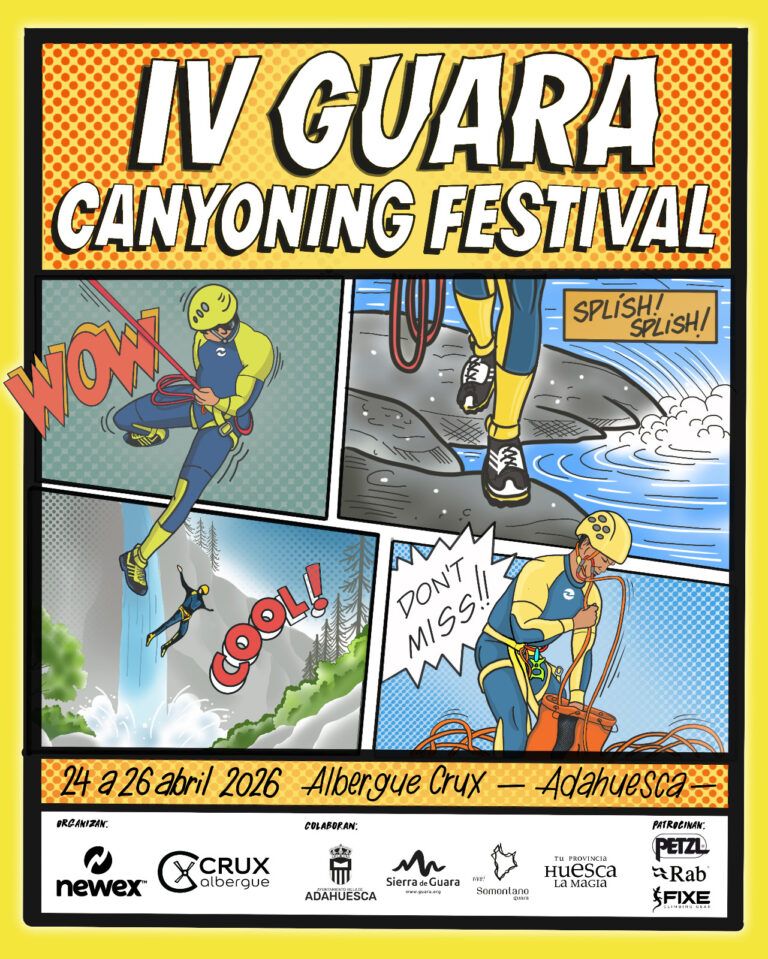La 4º edición del Guara Canyoning Festival abre inscripciones, el próximo 11.nov para su edición del 2026 guara canyoning festival