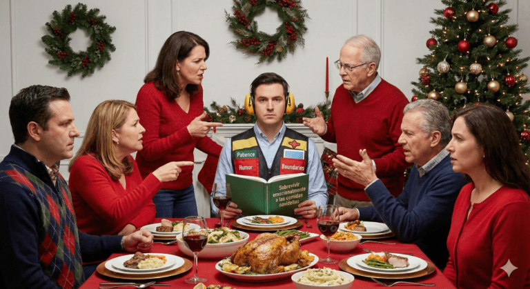 Sobrevivir emocionalmente a las comidas navideñas. Herramientas contra los conflictos familiares
