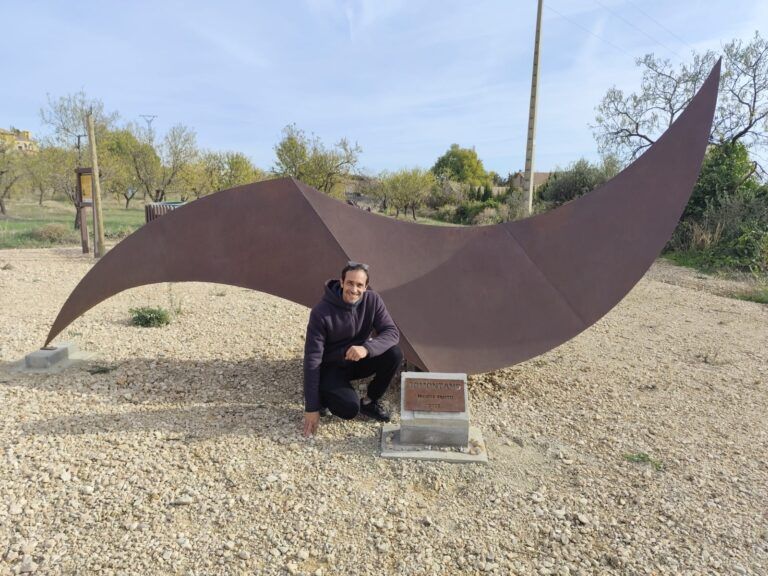 Inaugurada la escultura Somontano de Nicolás Bigatti en Salas Altas Salas Altas escultura