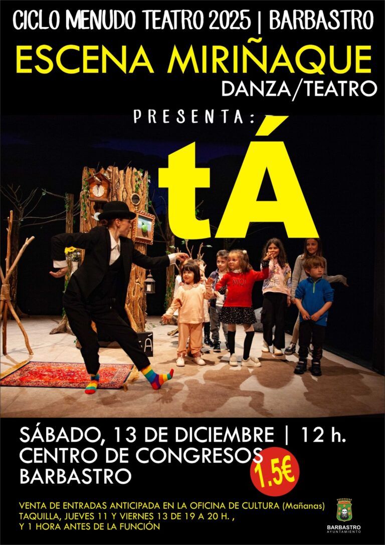 Teatro, belenes y Fiesta de Mayores centran la programación cultural del fin de semana en Barbastro barbastro