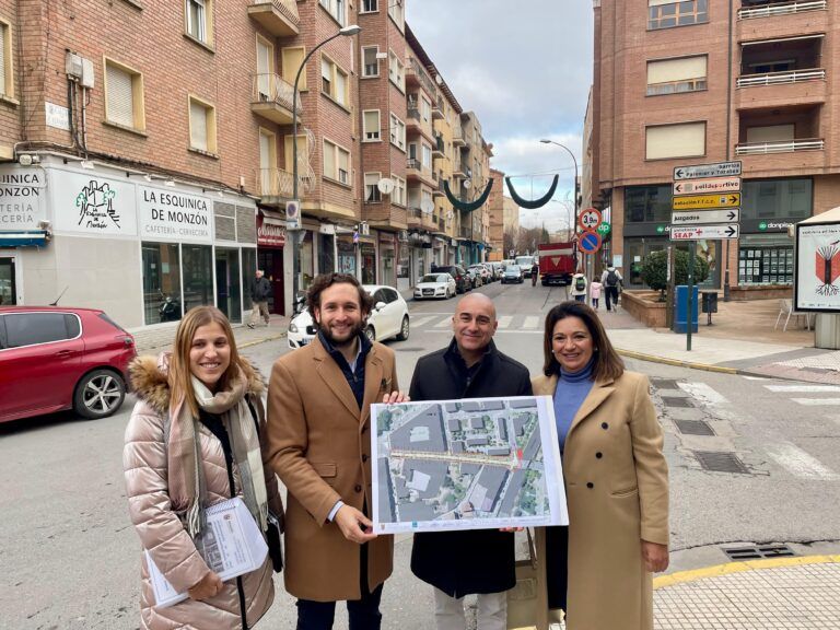 La reurbanización de la calle Calvario se licitará a principios de 2026 con un presupuesto de un millón de euros Calle Calvario Monzón.