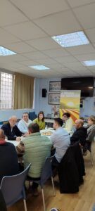 Reunion con la Plataforma en Defe nsa del Hospital de Barbastro