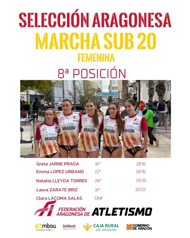 Natalia Lleyda brilla en los 10 kms en el Campeonato de España sub 20