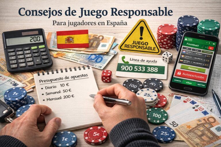 Consejos de juego responsable para jugadores de casas de apuestas españolas