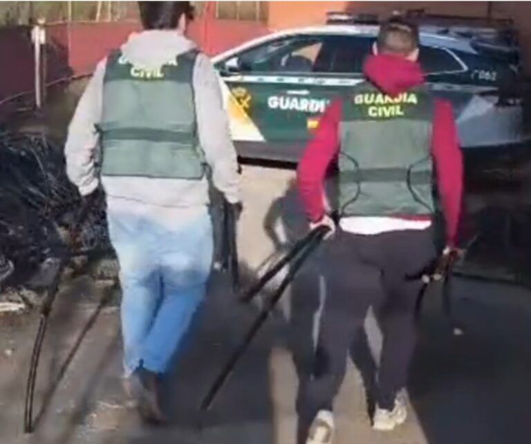 Dos detenidos por hurto de cable de cobre en el Cinca Medio