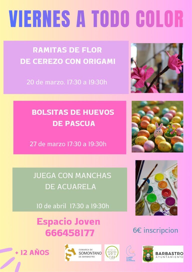 El Espacio Joven de Barbastro propone talleres creativos para jóvenes