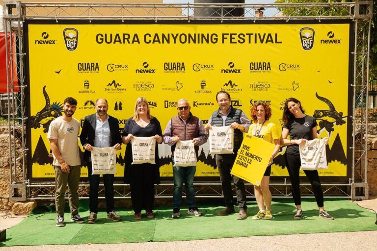 Adahuesca acogió la IV edición del Guara Canyoning Festival