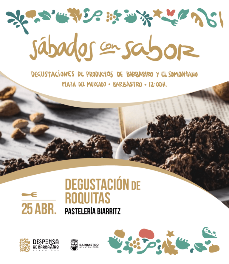 Barbastro celebrará el 25 de abril una nueva cita de Sábados con Sabor con las Roquitas de Biarritz Sábados con Sabor BARBASATRO