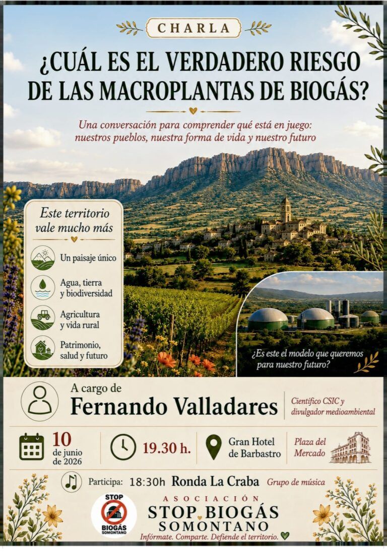 macroplantas biogás Somontano